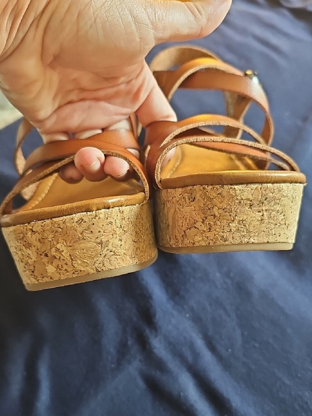 Blowfish Malibu Cognac Strappy Women's Sandals - Picture 6 of 8